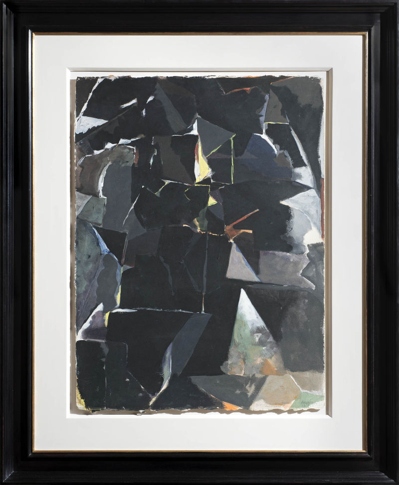 Abstract composition framed